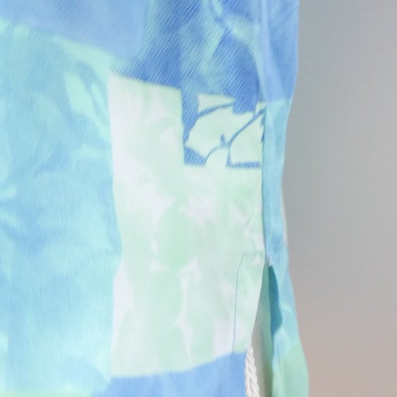 Vintage Y2K Nancy Bolen Light Blue Checkerboard Pattern Patchwork Tank Small - Picture 6 of 9